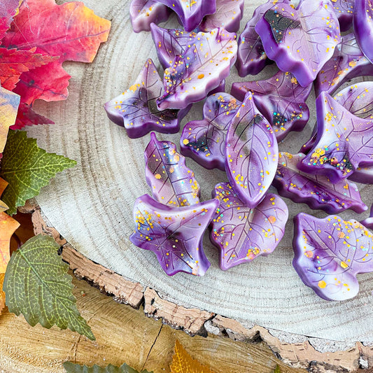 Velvet Plum & Golden Embers | Wax Melt Leaves