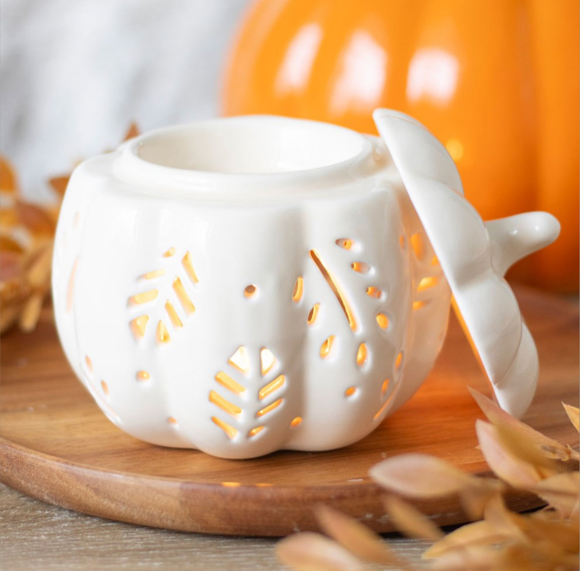 Autumn Leaves Pumpkin Burner